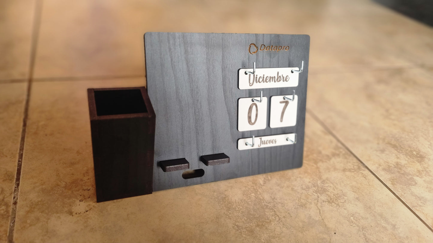 Base con Lapicero y Calendario