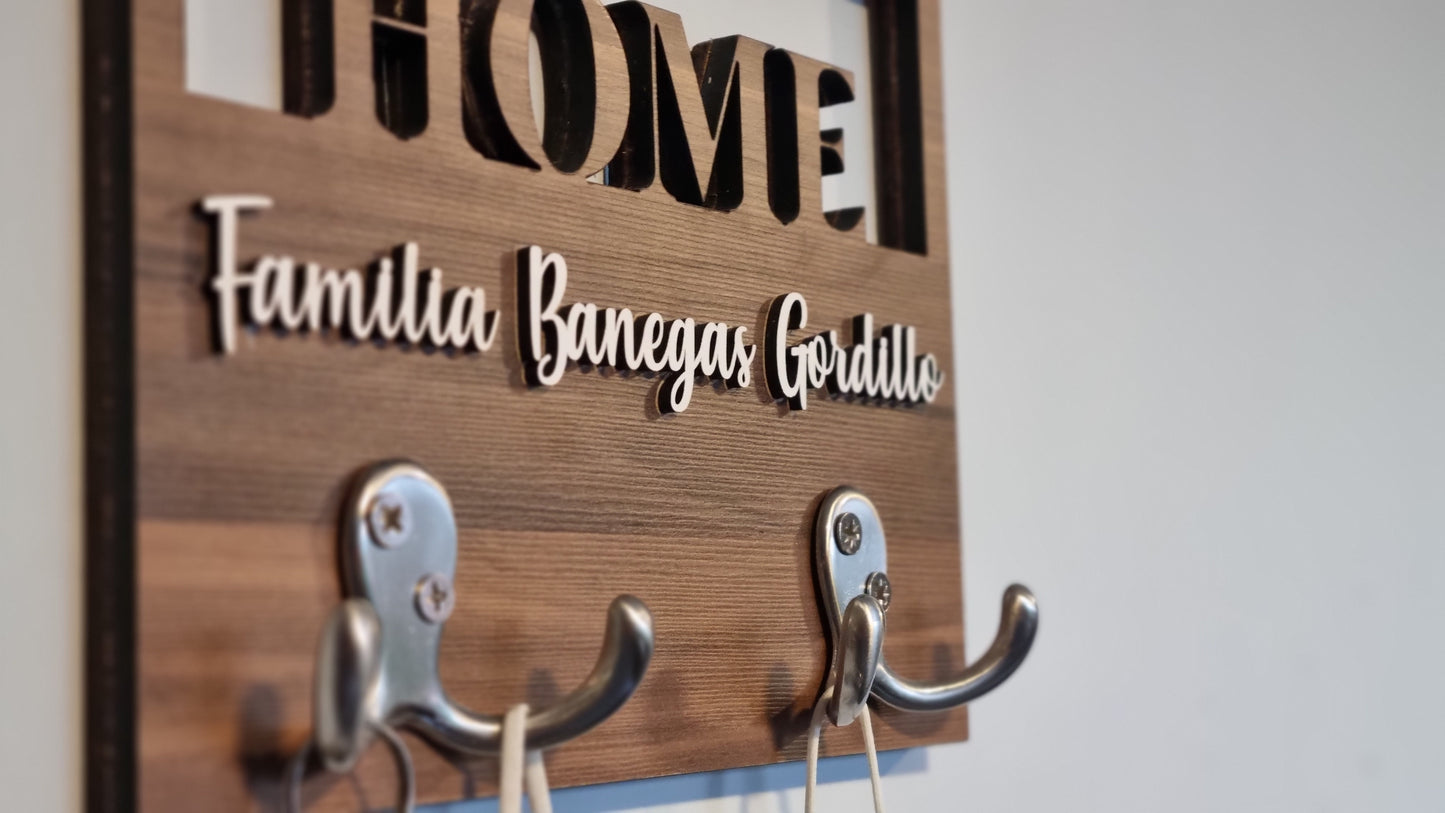 Colgador Mini Home model con 2 ganchos dobles