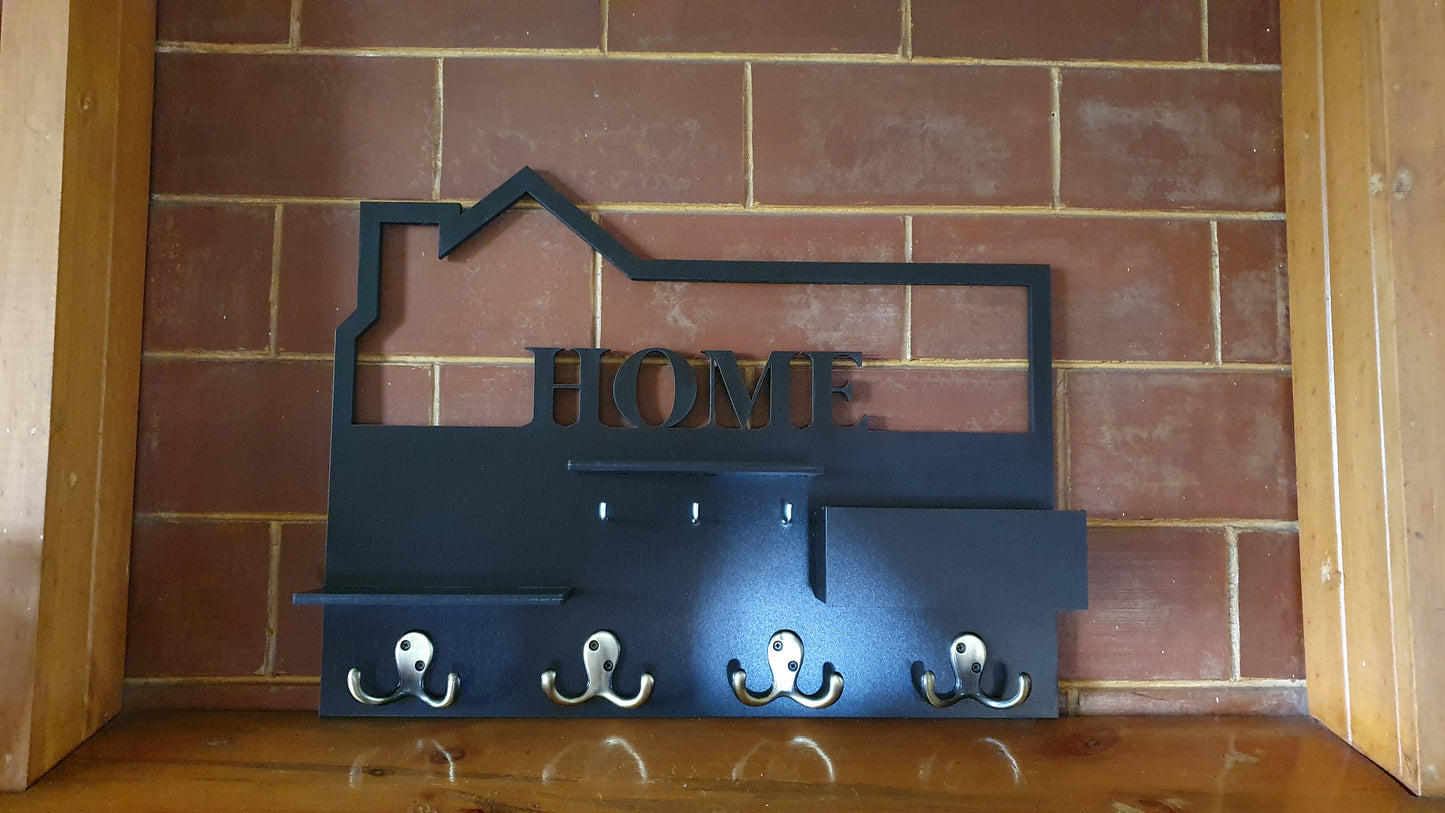 Colgador Home model cuadrado con repisa y bolsillo