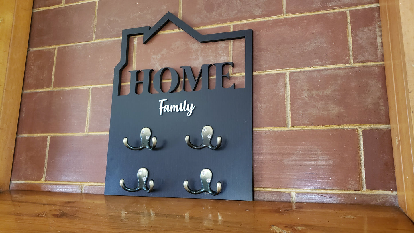 Colgador Home model vertical 4 ganchos dobles